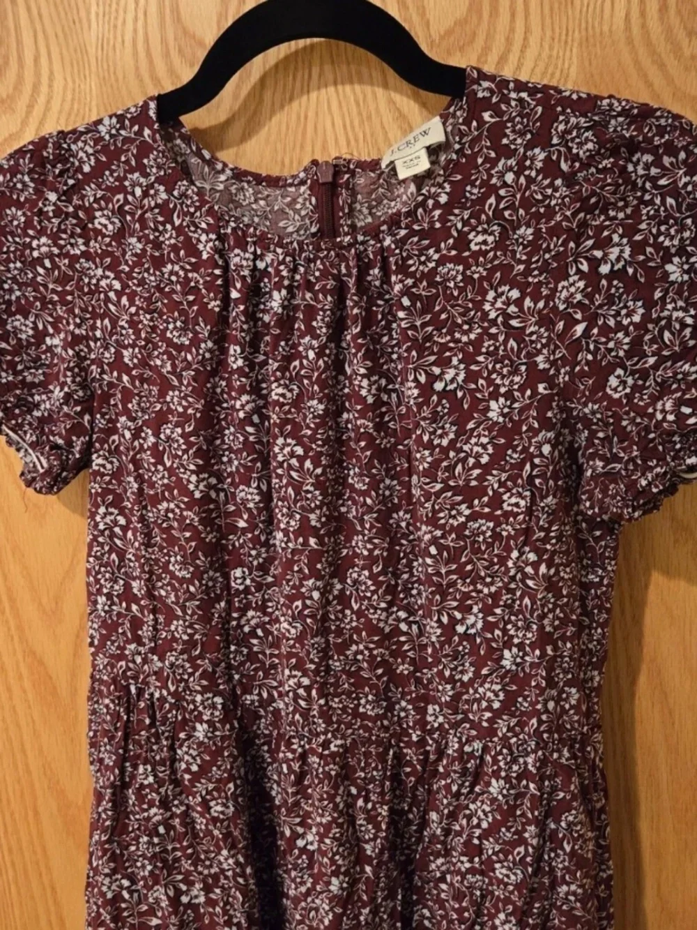 J. Crew - Floral Tiered Puff Sleeve Midi Dress - Size XXS
